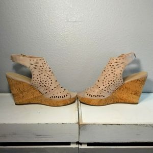 Marc Fisher Tan Colored Wedges